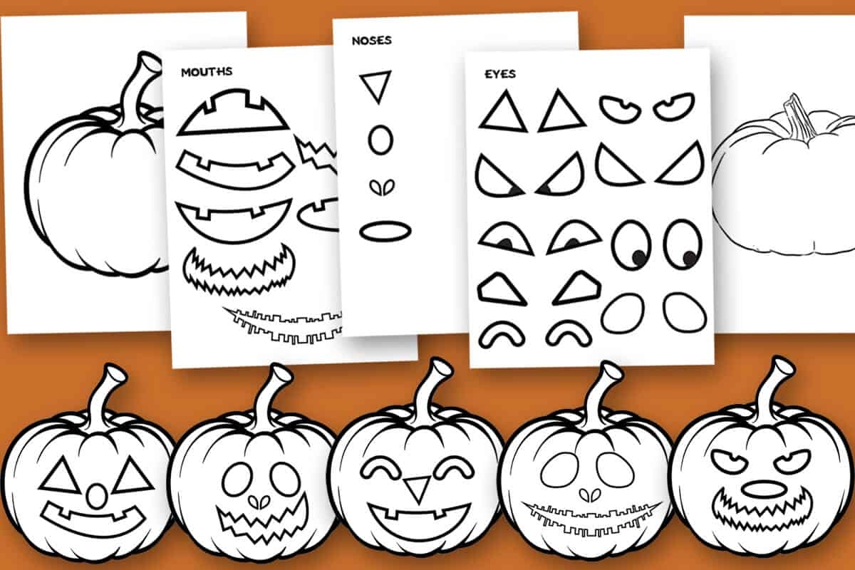 Build A Jack O Lantern Pumpkin Halloween Activity Mrs Merry