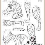 Build A Zebra A Free Kids Printable Mrs Merry Animal Activities For Kids Zoo Animal Crafts Safari Animal Crafts