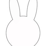Bunny Outline Photos Of Bunny Head Outline Printable Template Jpeg Clipartix