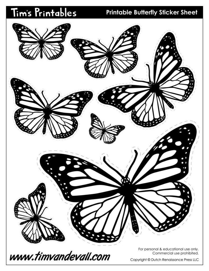 Butterfly Templates Tim s Printables Butterfly Printable Butterfly Stencil Butterfly Printable Template