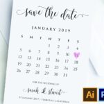 Calendar Save The Date Template Printable Save Our 355767