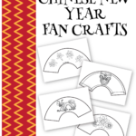 Chinese New Year Paper Fan Craft Paper Fans Chinese New Year Template Printable