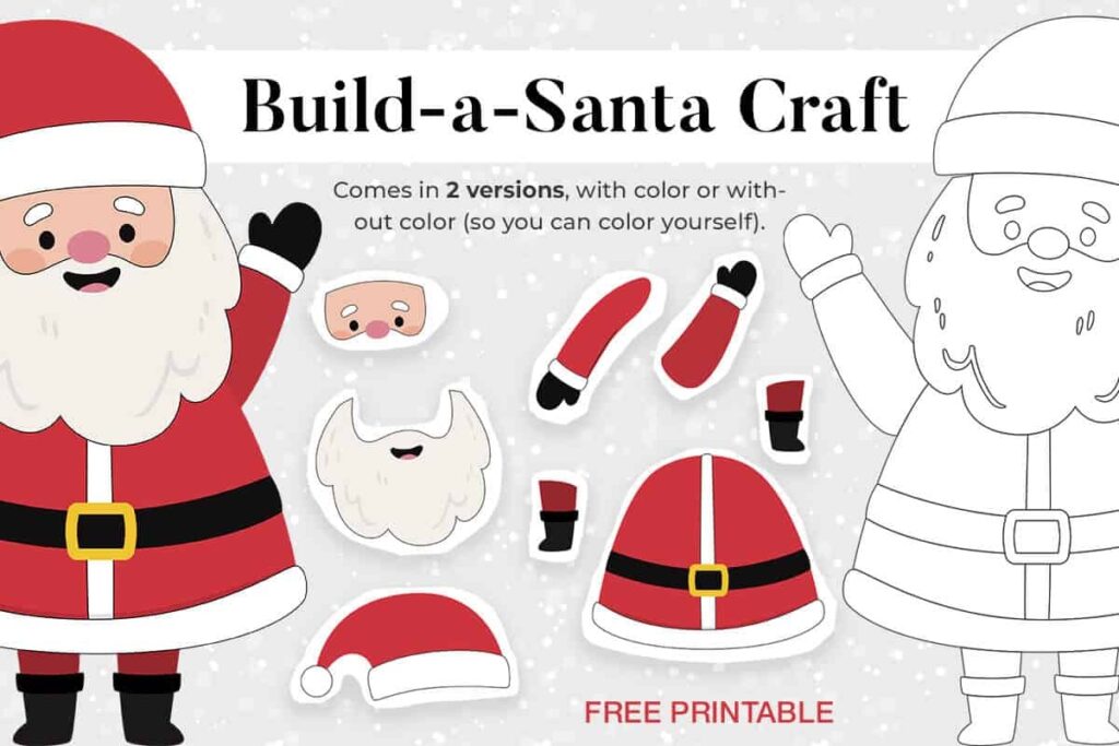 Printable Christmas Crafts For Kids