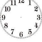 Clock Face Printable For Media Reading Clock Relojes De Pared N meros De Reloj Reloj