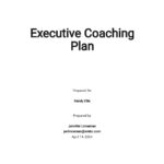Coaching Plan Templates Documents Design Free Download Template