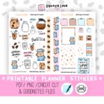 Coffee Stickers Printable Bullet Journal Printable Stickers Etsy de