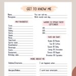 Coworker Questions Printable All About Me Employee Etsy Teacher Favorite Things Favorite Things List Getting To Know You