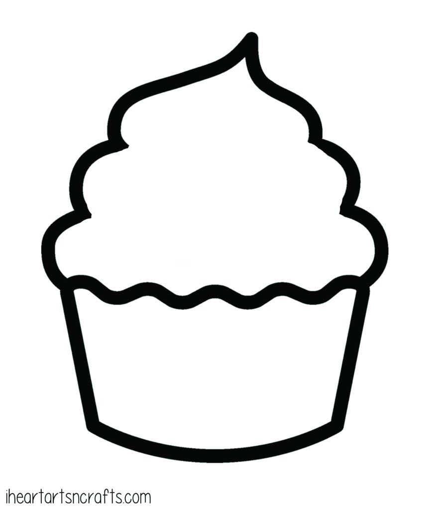 Printable Cupcake Template