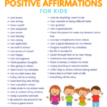 Daily Affirmations For Kids Free Printable Mama Refreshed