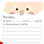 Dear Santa Letter Printables FREE Printabulls