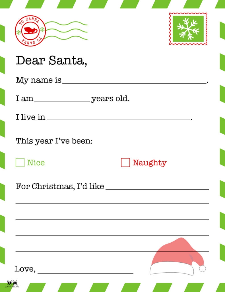 Free Santa Templates Printable