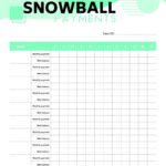 Debt Snowball Free Printable Debt Payoff Worksheet