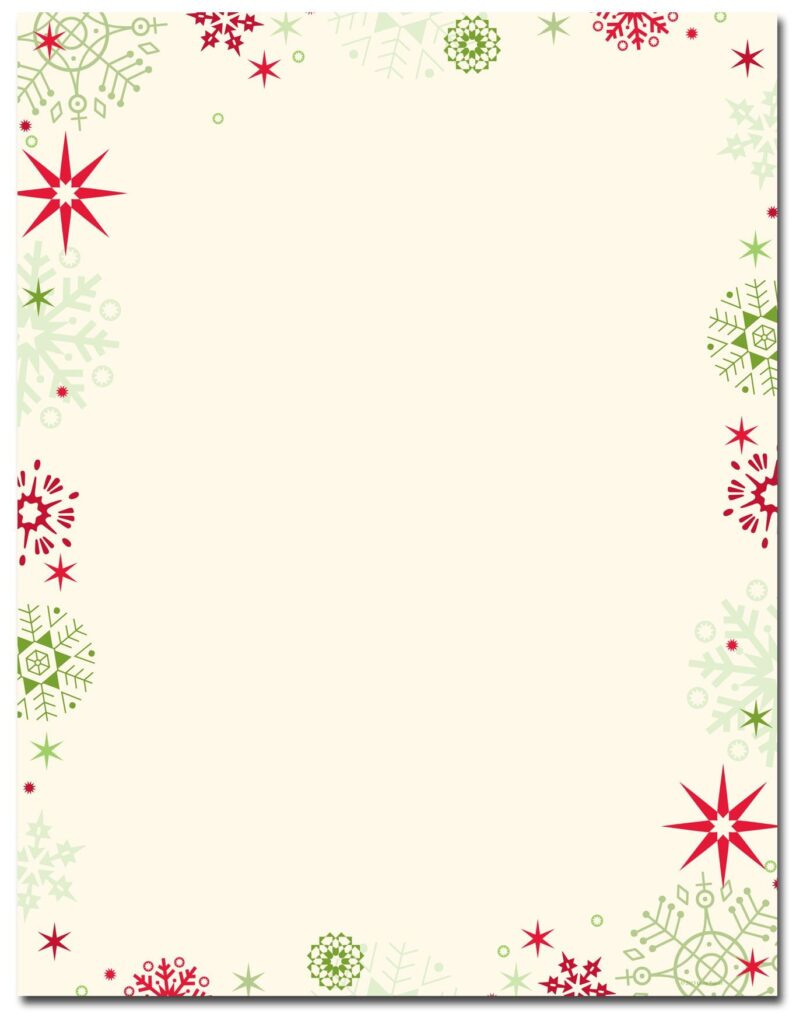 Free Christmas Stationery Printable Templates