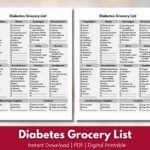 Diabetic Food List Etsy de