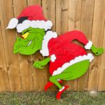 Digital Grinch Stealing Christmas Lights PDF Left And Right Etsy de