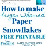 Disney s Frozen FREE Printable How To Make A Paper Snowflake