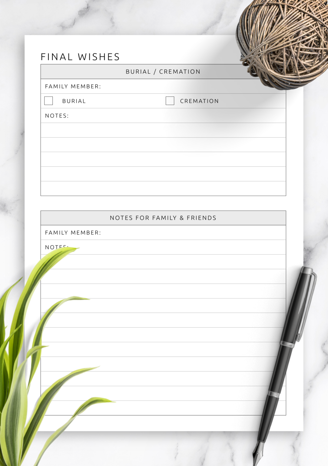 download-printable-final-wishes-template-with-notes-pdf-fillable-form