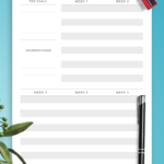 Download Printable Monthly Goal Setting Template PDF