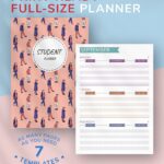 Download Printable Student Planner Casual Style PDF