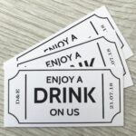 Drink Tickets Tokens Coupon Personalised Wedding Party Bar Etsy UK Voucher Design Drink Ticket Cinema Vouchers