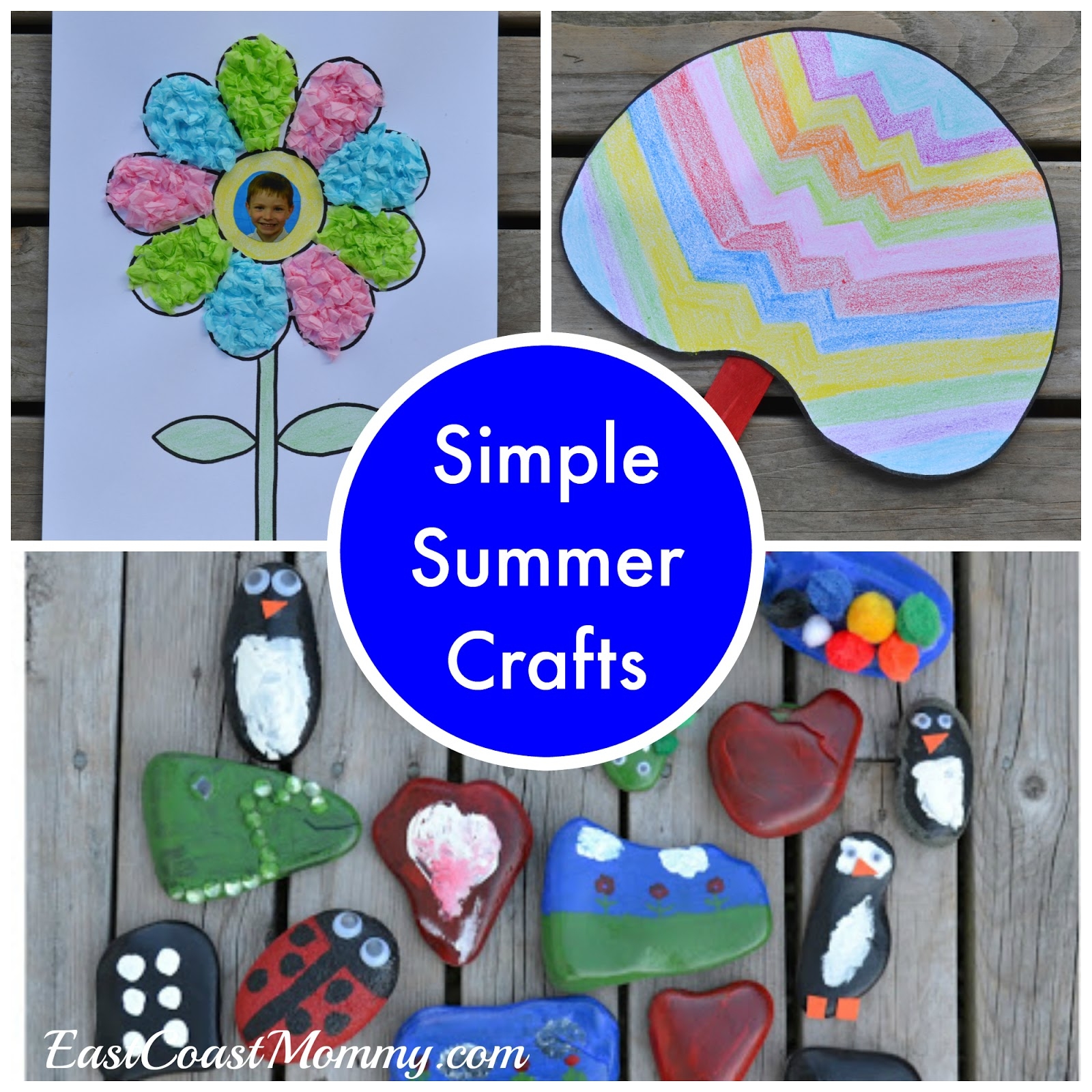 East Coast Mommy Simple Summer Crafts with Free Printable Templates 