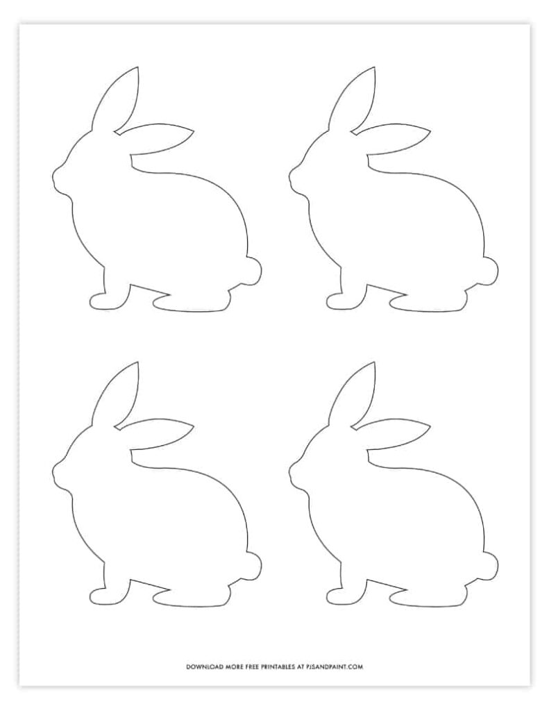 Free Printable Rabbit Template