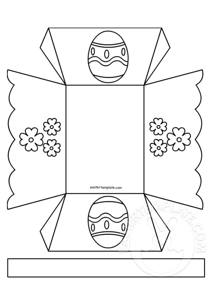 Easter Basket Template Printable Free