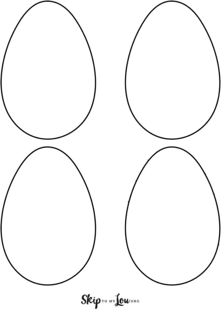 Printable Egg Shape Template