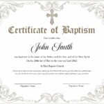 Editable Baptism Certificate Template Printable Certificate Etsy New Zealand