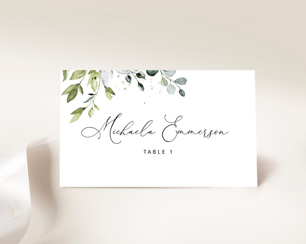 Editable Wedding Place Cards Template Avery Wedding Name Etsy de