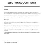 Electrical Contract Template In Google Docs Word Apple Pages Format Download Template