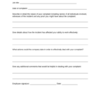 Employee Complaint Fill Out Sign Online DocHub