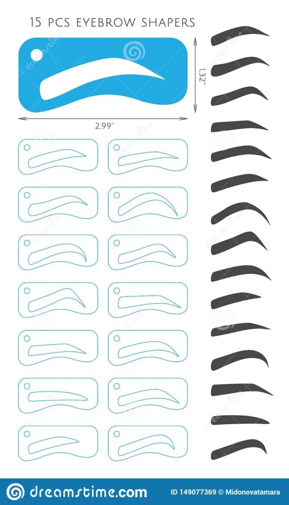 Eyebrow Stencil Stock Illustrations 65 Eyebrow Stencil Stock Illustrations Vectors Clipart Dreamstime