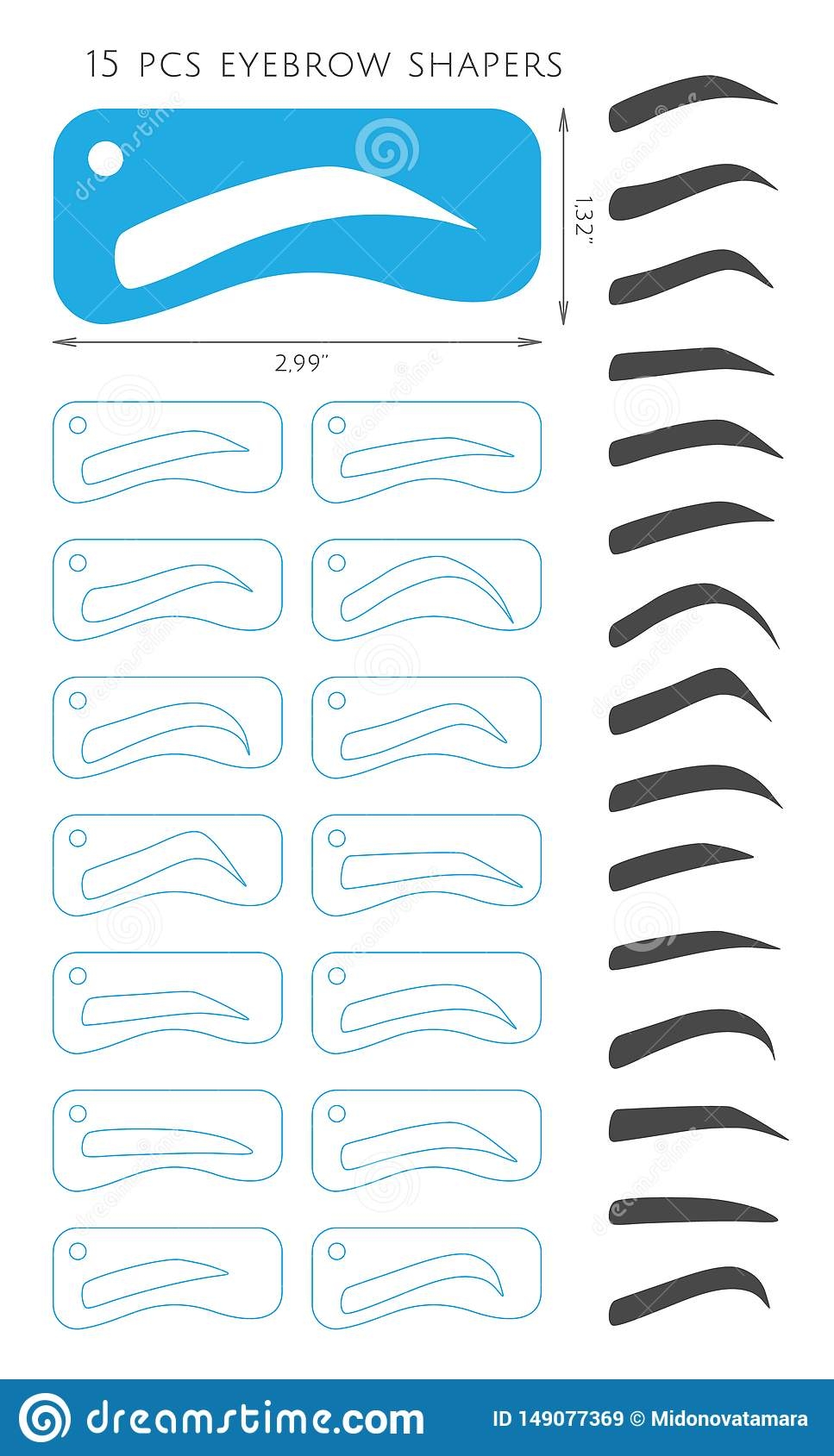 Eyebrow Stencil Stock Illustrations 65 Eyebrow Stencil Stock Illustrations Vectors Clipart Dreamstime