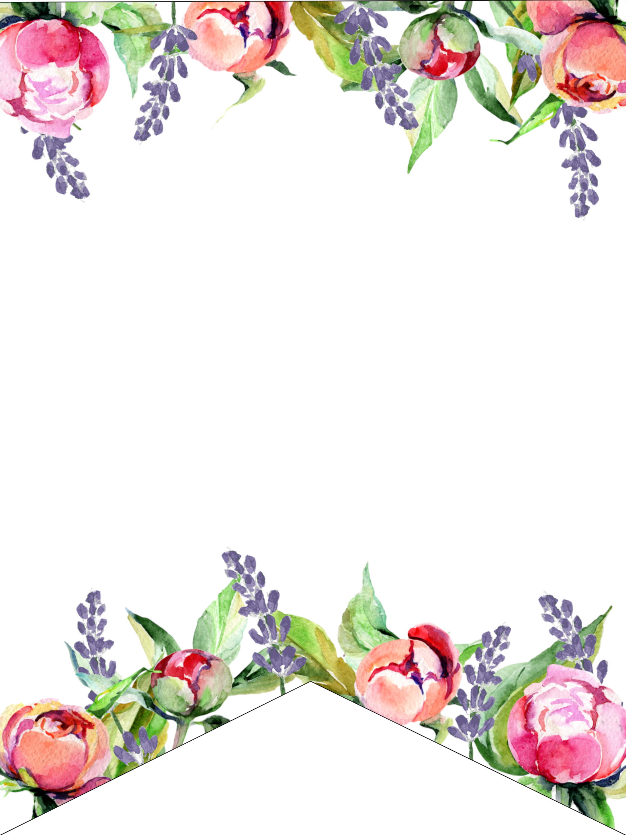 Floral Free Printable Alphabet Letters Banner Paper Trail Design