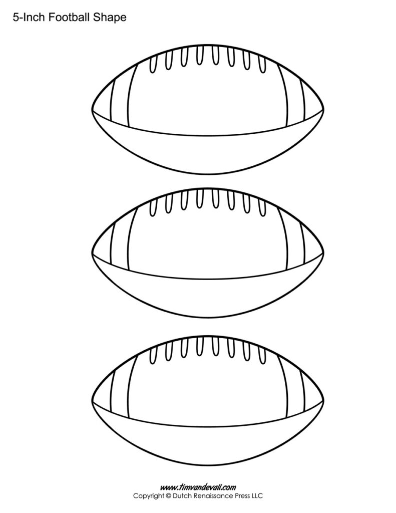 Football Templates Football Shape Printables Tim s Printables