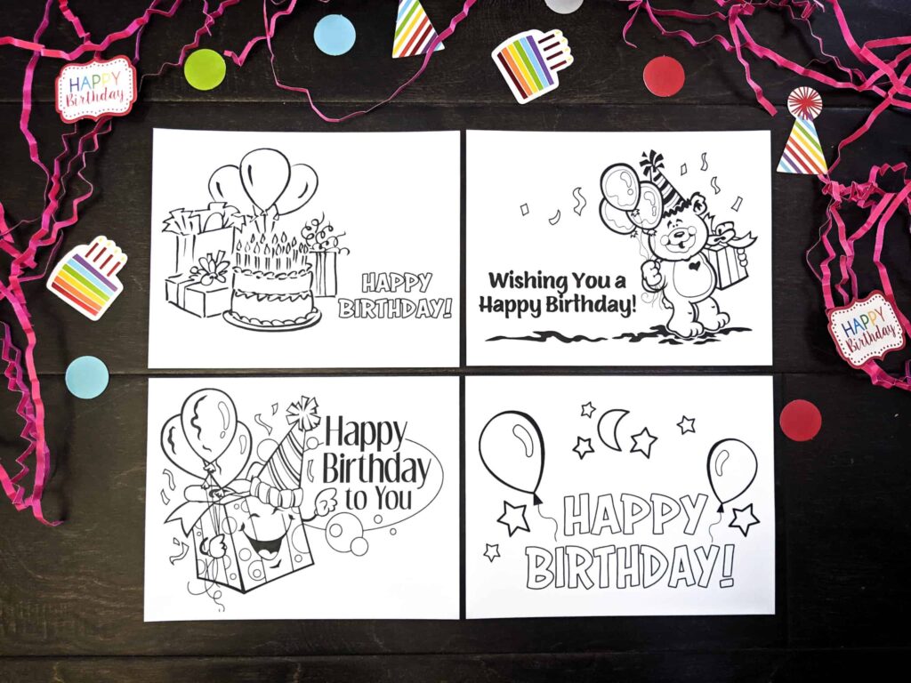 Printable Kids Birthday Cards