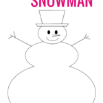 Free Blank Snowman Templates What Mommy Does