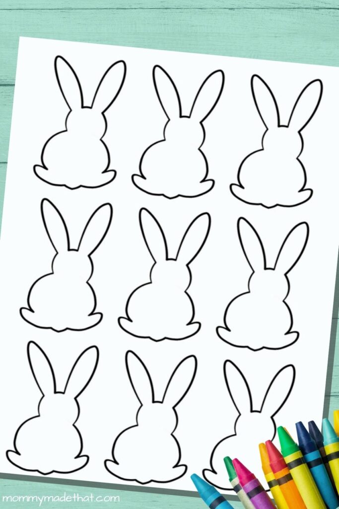 Printable Template For Easter Bunny