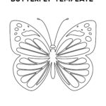 Free Butterfly Template Coloring Pages To Print Crazy Laura
