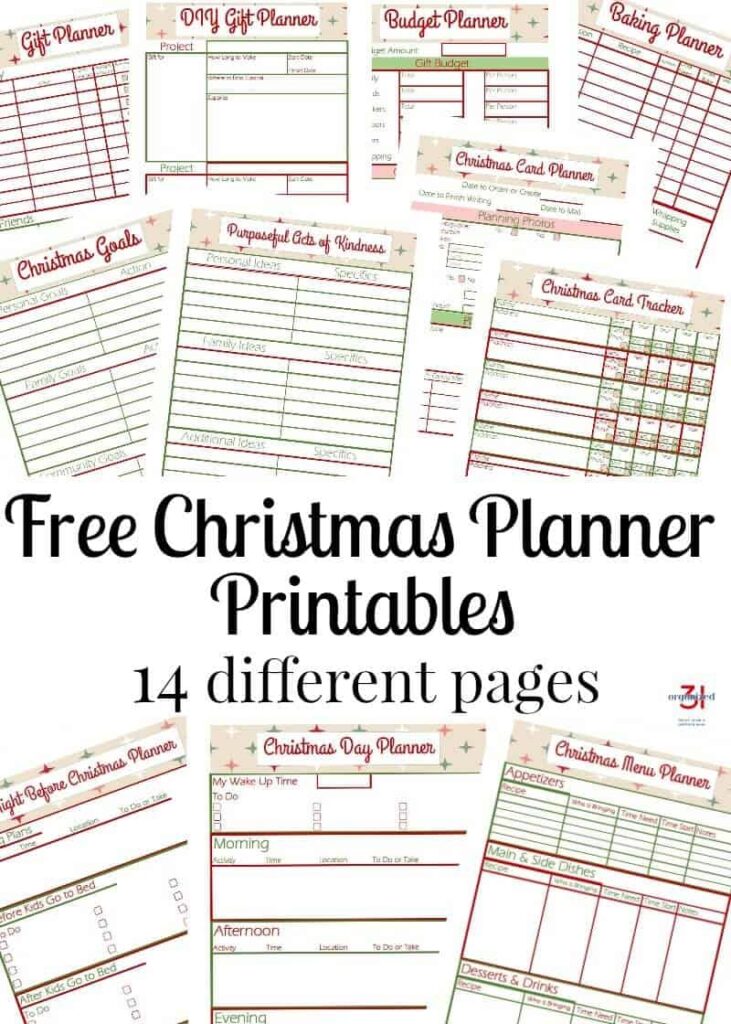 Christmas Planner Free Printables
