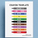 Free Crayon Template With Blank Color Versions Crazy Laura