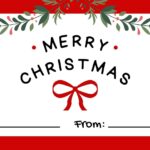 Free Custom Printable Christmas Tag Templates Canva