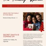 Free Custom Printable Holiday Newsletter Templates Canva