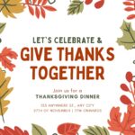 Free Custom Printable Thanksgiving Invitation Templates Canva