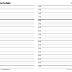 Free Daily Schedules In PDF Format 30 Templates
