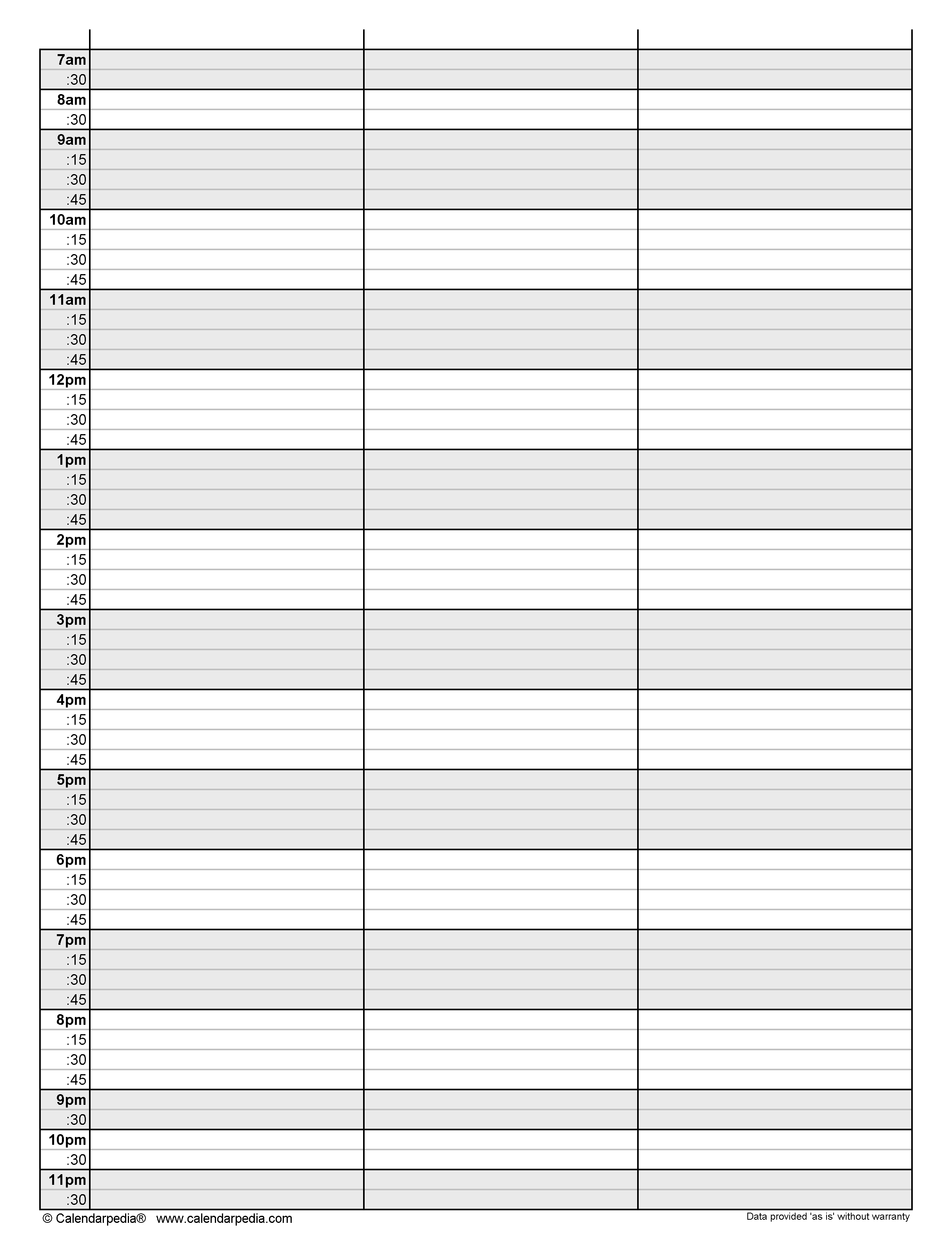 Free Daily Schedules In PDF Format 30 Templates