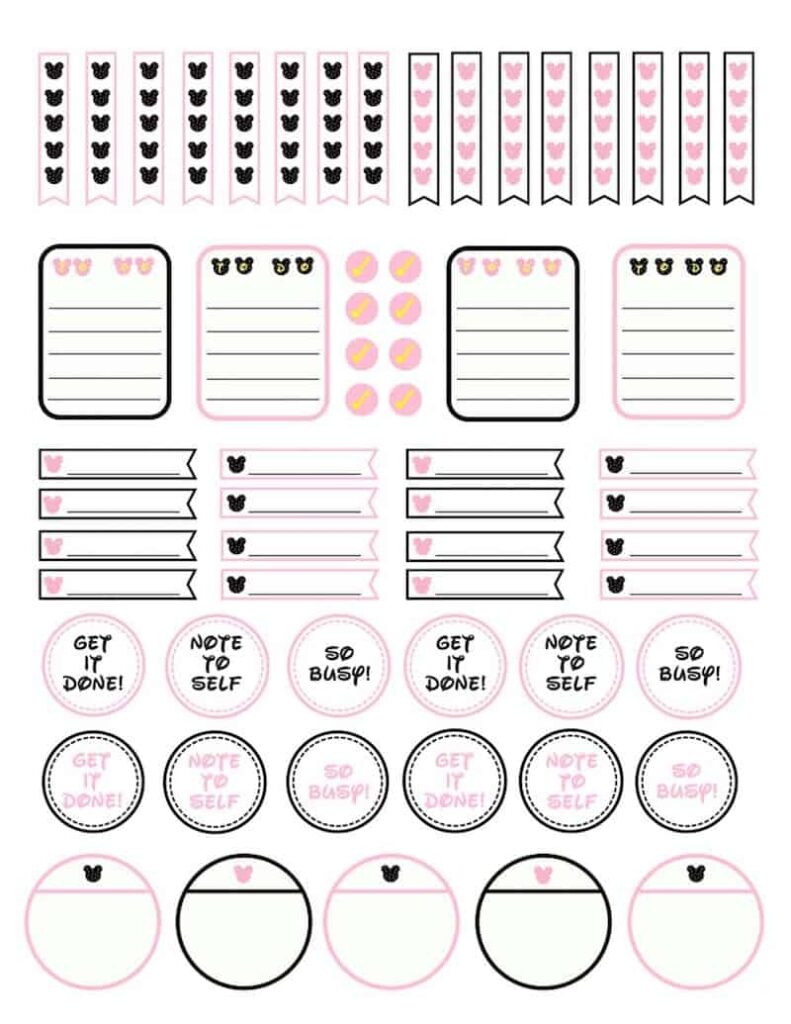 Planner Stickers Printable Free