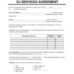 Free DJ Contract Template PDF Word Legal Templates