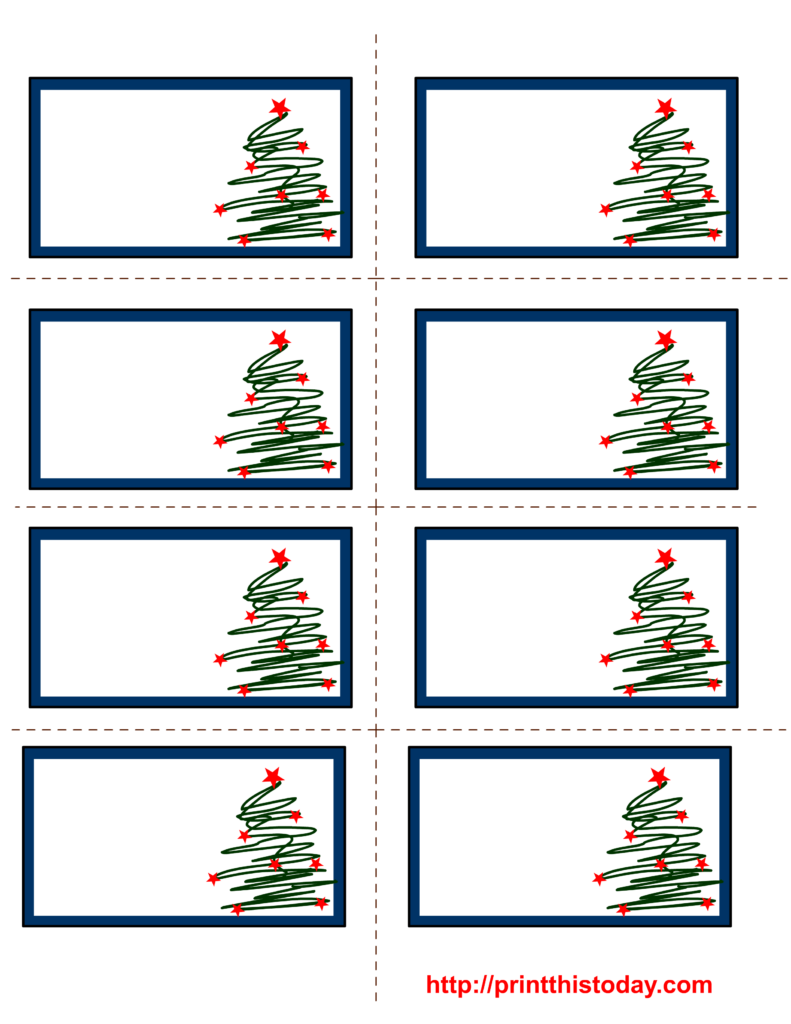 Free Printable Template Christmas Labels